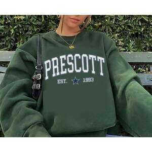 Dallas Cowboys Dak Prescott Football Fan Game Day Graphic Unisex Sweatshirt